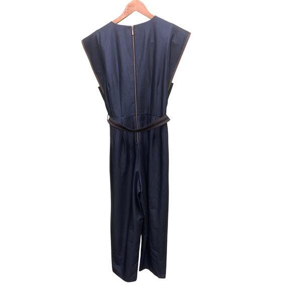 Calvin Klein Soft Dark Blue Jumpsuit Sz 12 NWD - Picture 7 of 12